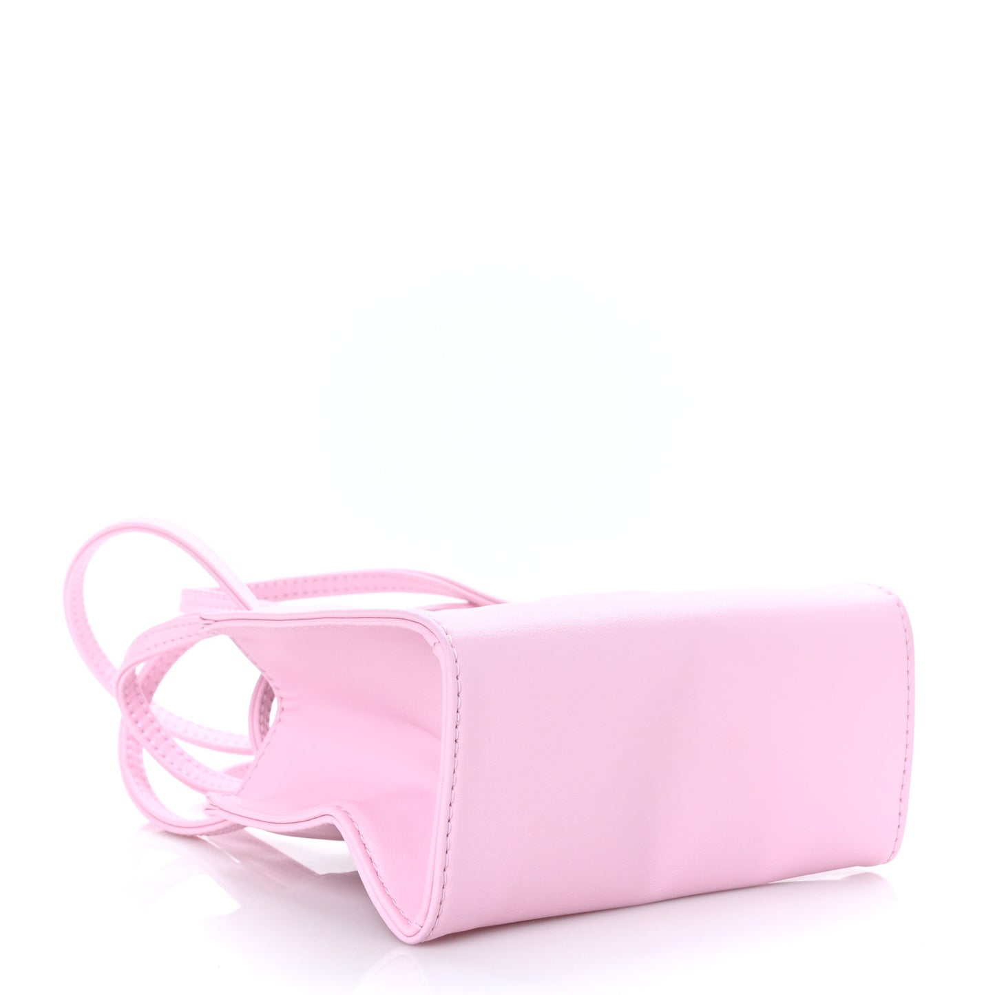 Vegan Leather Small Shopping Bag Bubblegum