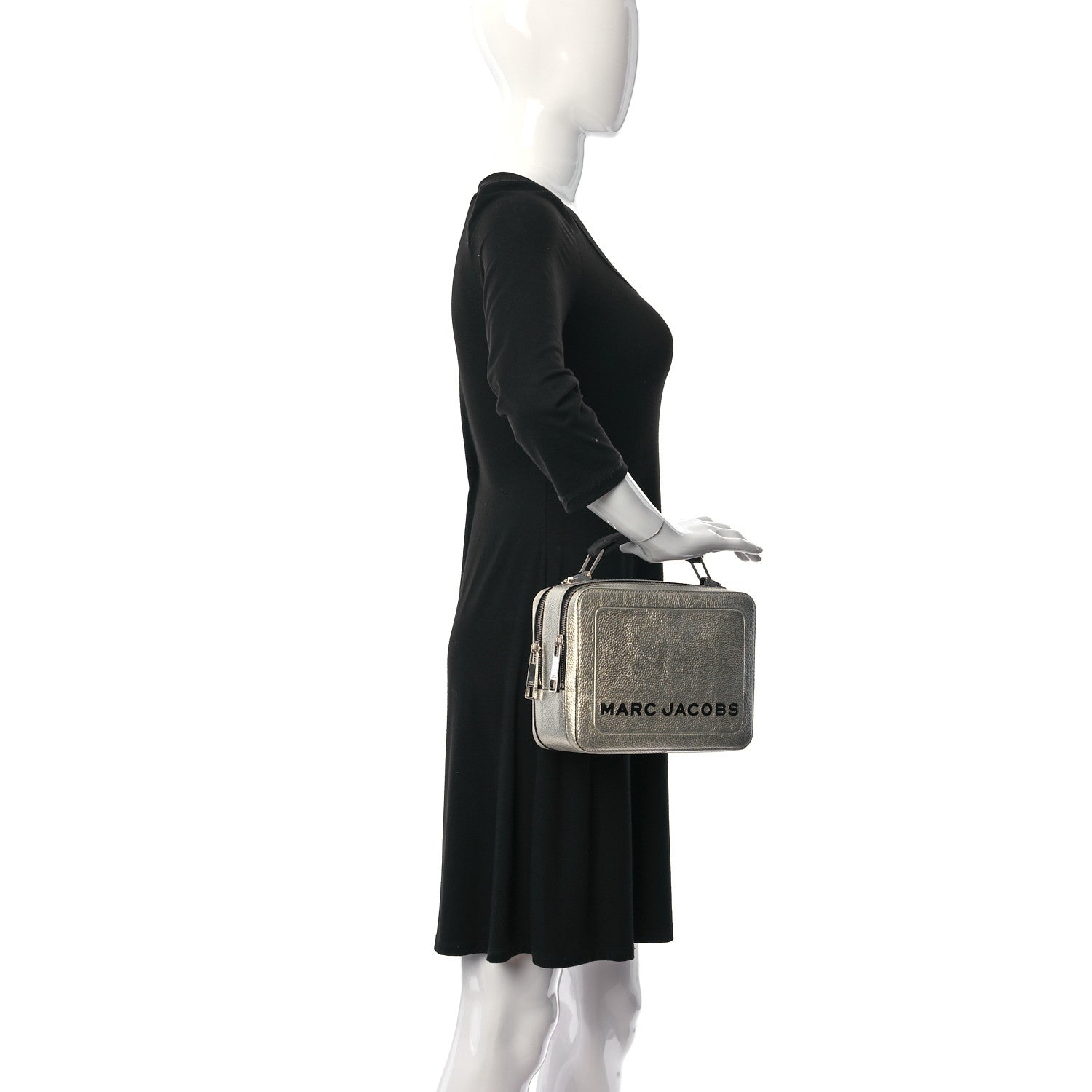 Marc Jacobs Metallic Calfskin The Box 20 Crossbody Gold 2 of 10