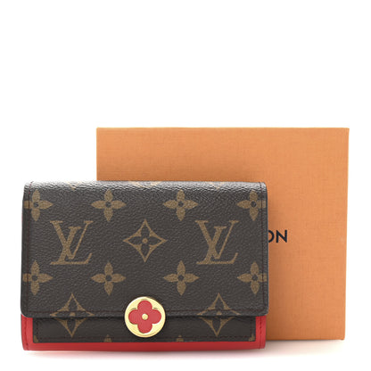 Louis Vuitton Monogram Flore Compact Wallet Coquelicot 7 of 7
