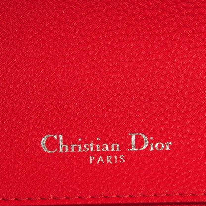 Christian Dior Grained Calfskin Small Diorama Flap Bag Red 6 of 8