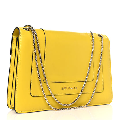 Bulgari Calfskin Serpenti Forever Shoulder Bag Yellow 3 of 9