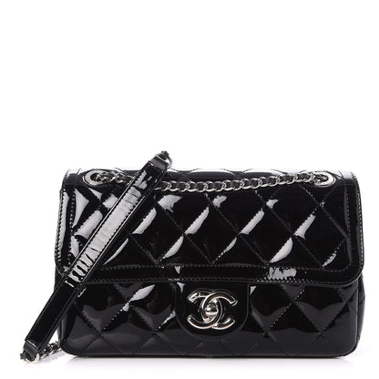 Chanel Patent Quilted Small Coco Shine Flap Black 1 of 8