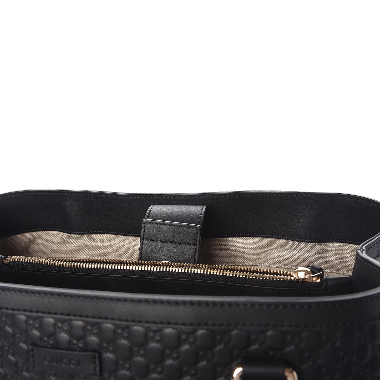 Soft Microguccissima Large Tote Black