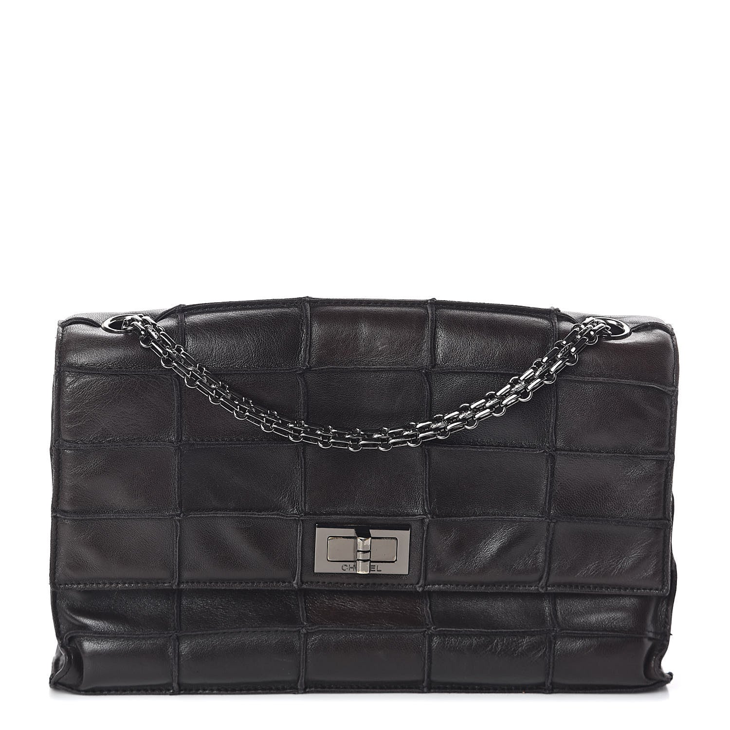 Chanel Lambskin Patchwork Medium Mademoiselle Flap Dark Brown 1 of 10