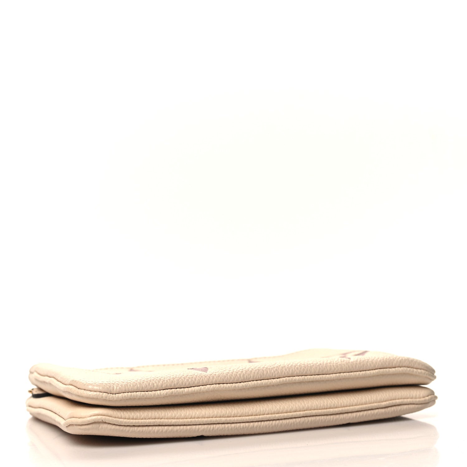 Louis Vuitton Empreinte Monogram Giant Double Zip Pochette Creme Bois de Rose 4 of 11