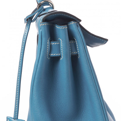 Hermes Swift Kelly Retourne 32 Blue Jean 8 of 39