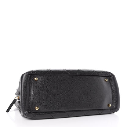 Chanel Caviar Quilted CC Timeless Soft Tote Black 4 of 11