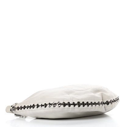 Chanel Calfskin Modern Chain Hobo White 4 of 13