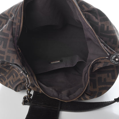 Fendi Zucca B Buckle Hobo Tobacco Castagna 5 of 11