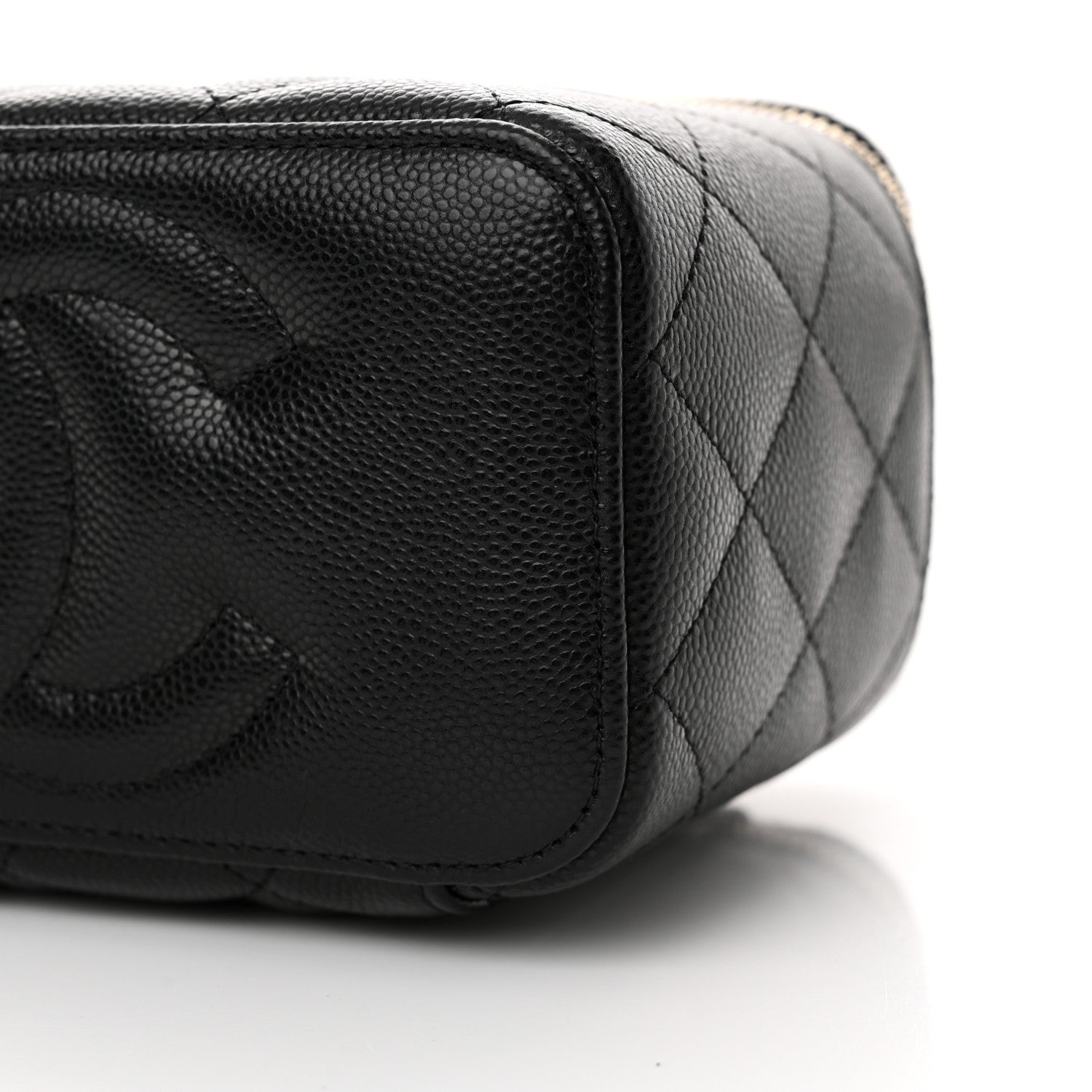 Chanel Caviar Quilted Small Vanity Case With Chain Black 10 of 14