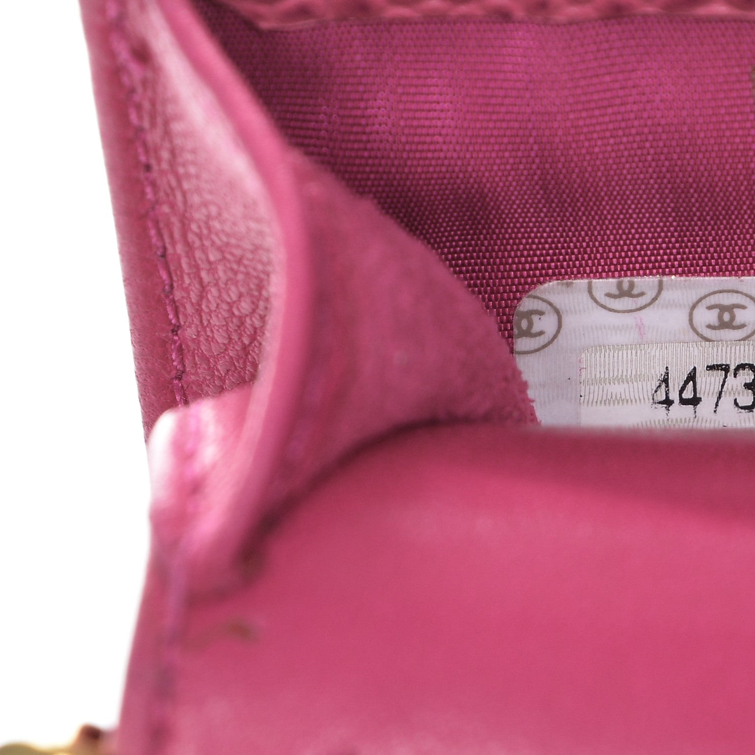 Chanel Caviar Cell Phone Crossbody Bag Pink 8 of 9