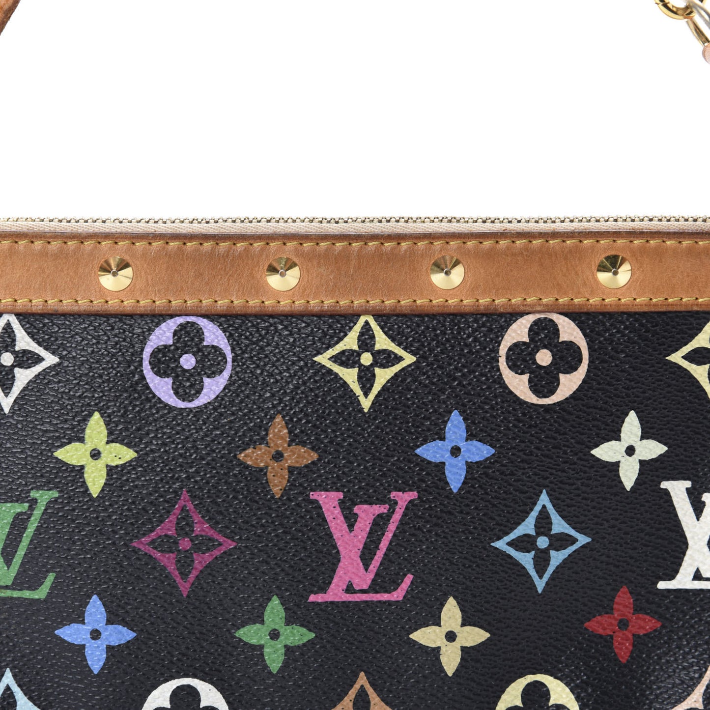 Monogram Multicolor Pochette Accessories Black