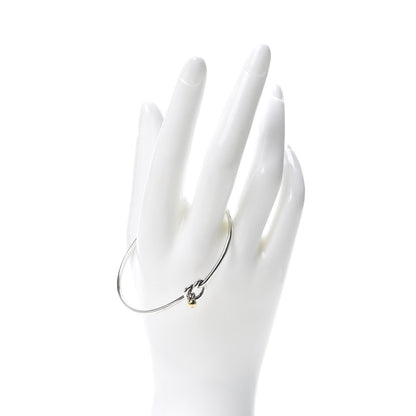 Tiffany Sterling Silver 18K Yellow Gold Knot Bracelet 2 of 6