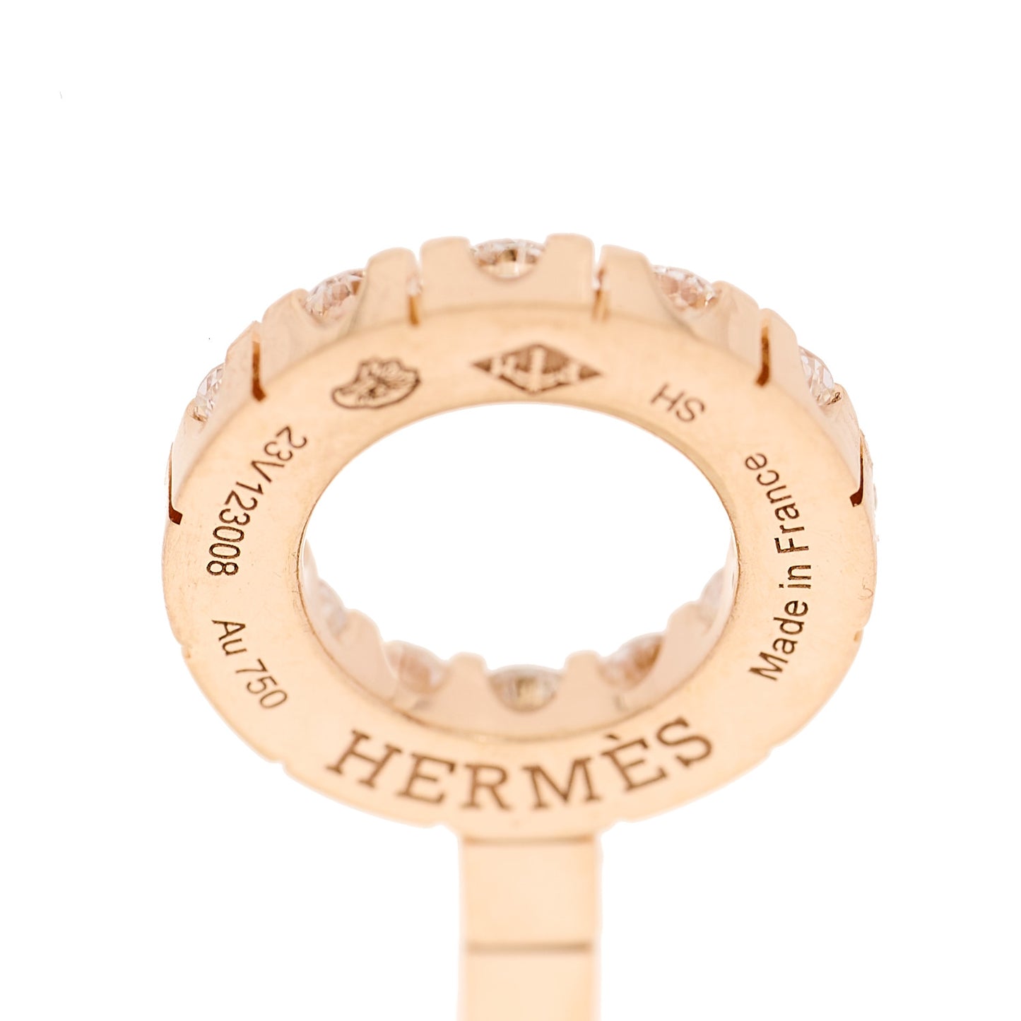 18K Rose Gold Diamond Finesse Link Bracelet SH