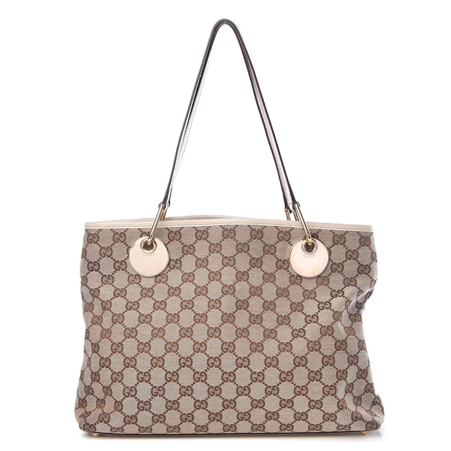 Gucci Monogram Medium Eclipse Tote Off White 1 of 13