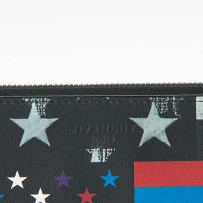 Givenchy Lambskin Flag Print Zip Pouch Multicolor 6 of 8