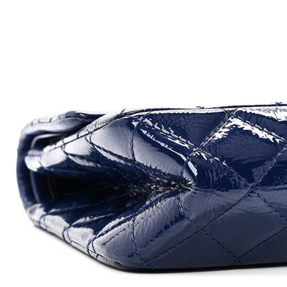 Chanel Distressed Patent Quilted 2.55 Reissue 226 Flap Blue 8 of 9