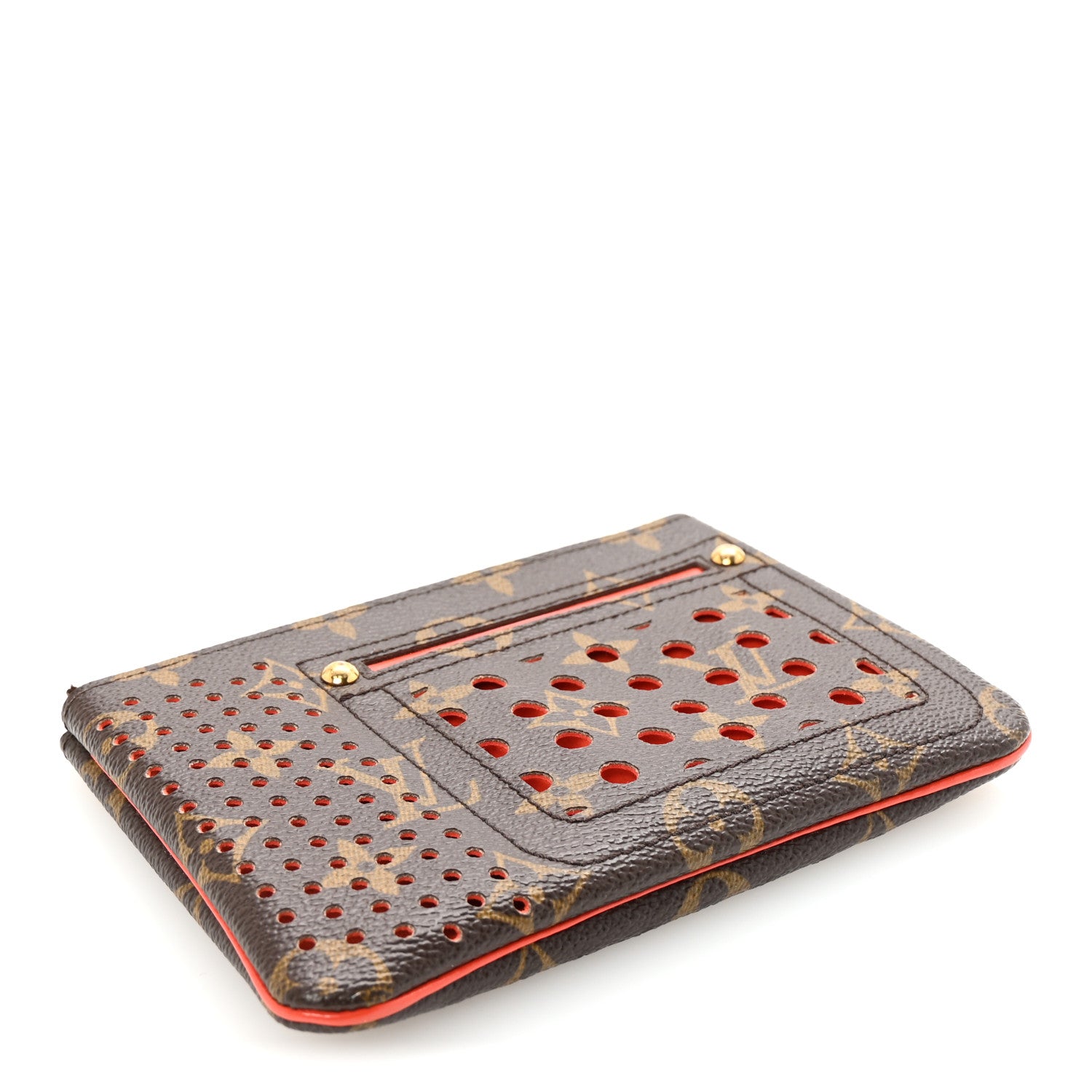 Louis Vuitton Monogram Perforated Pochette Plat Orange 4 of 6
