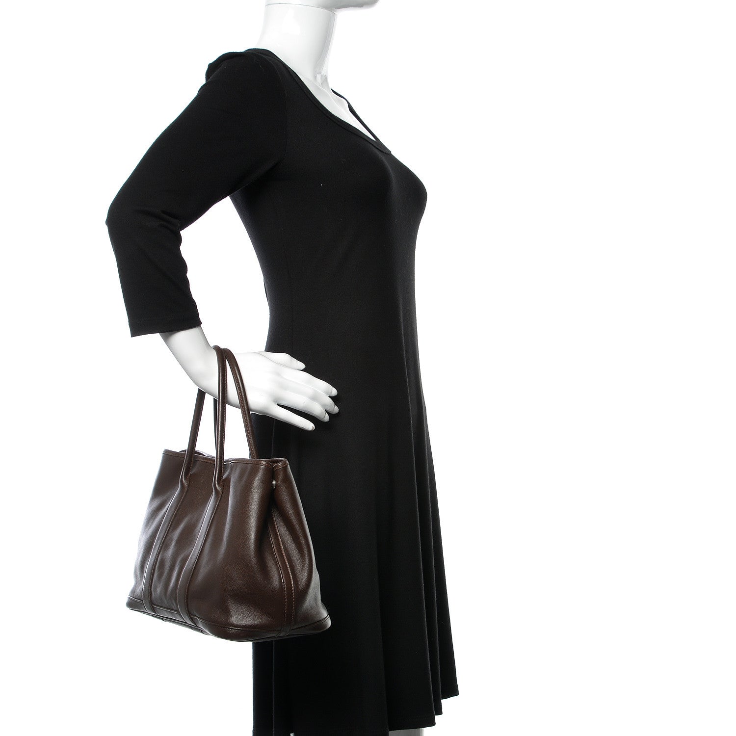 Hermes Swift Bolduc Twilly Garden Party TPM Chocolate 2 of 12