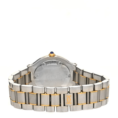 Cartier Stainless Steel 18K Yellow Gold 31mm Must De 21 Quartz Watch 3 of 4