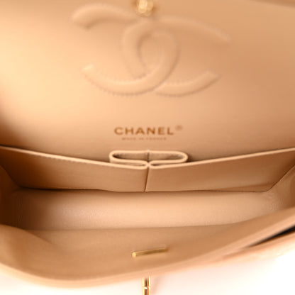 Chanel Caviar Quilted Medium Double Flap Beige 5 of 10