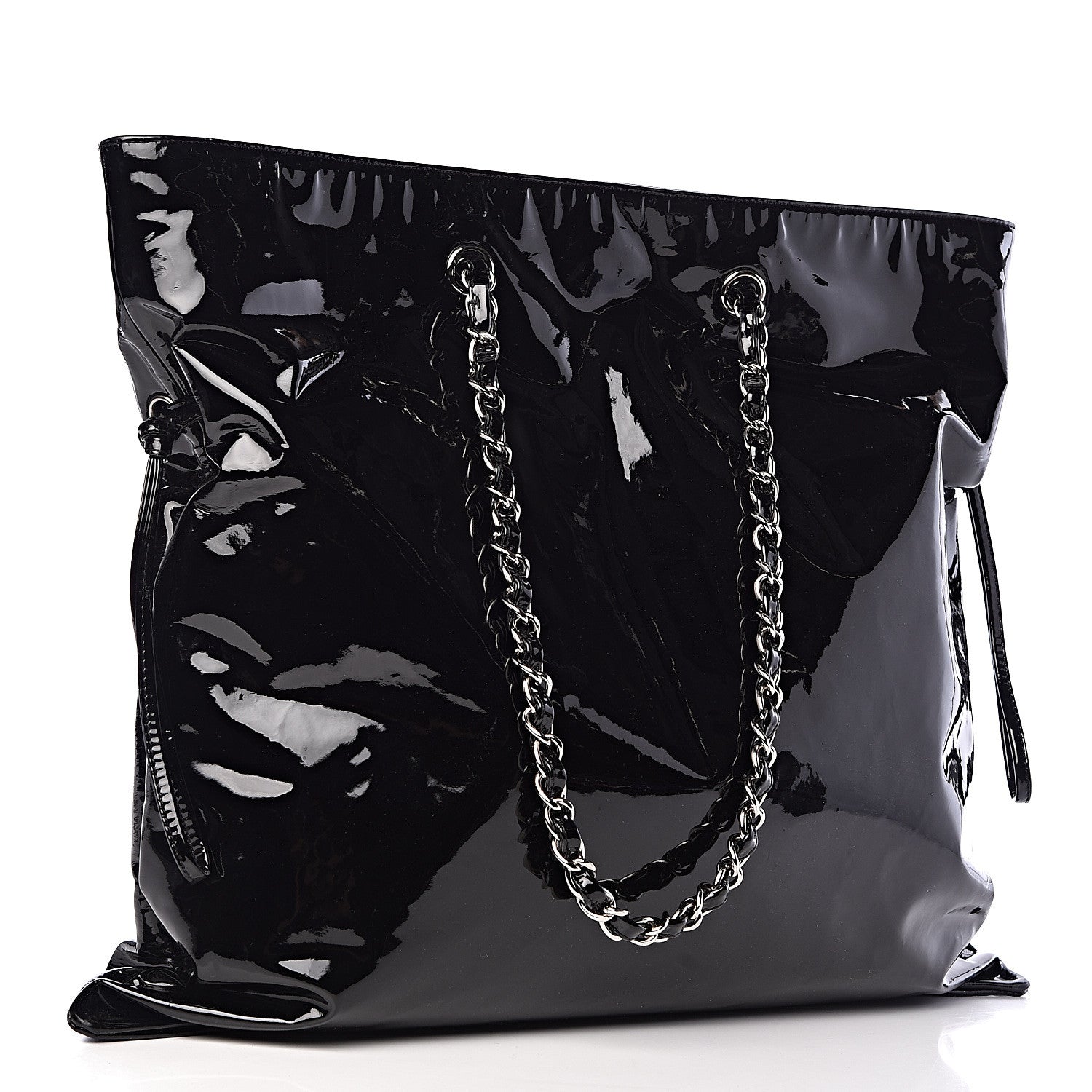 Chanel Patent Bonbons Shopper Tote Black 3 of 11