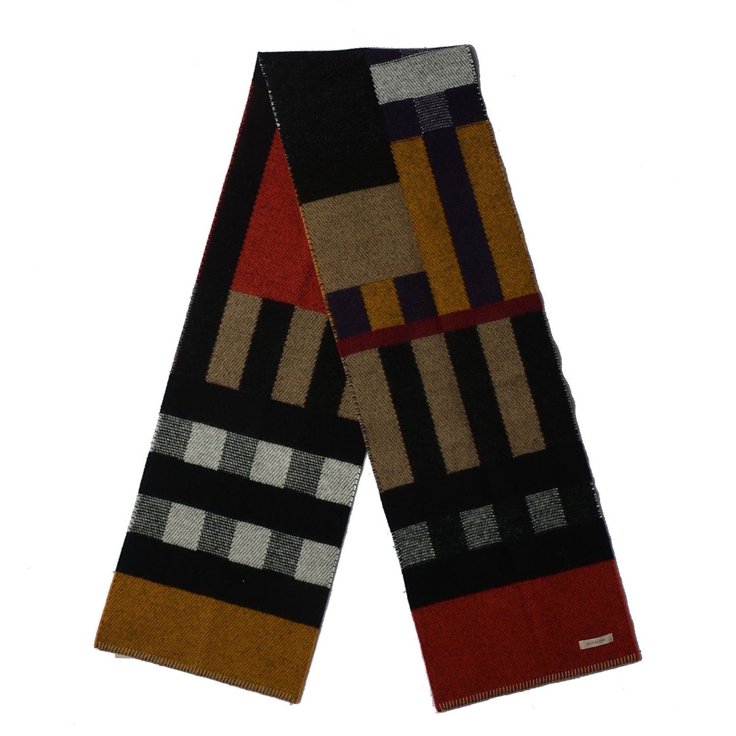 Wool Cashmere Patchwork Blanket Scarf