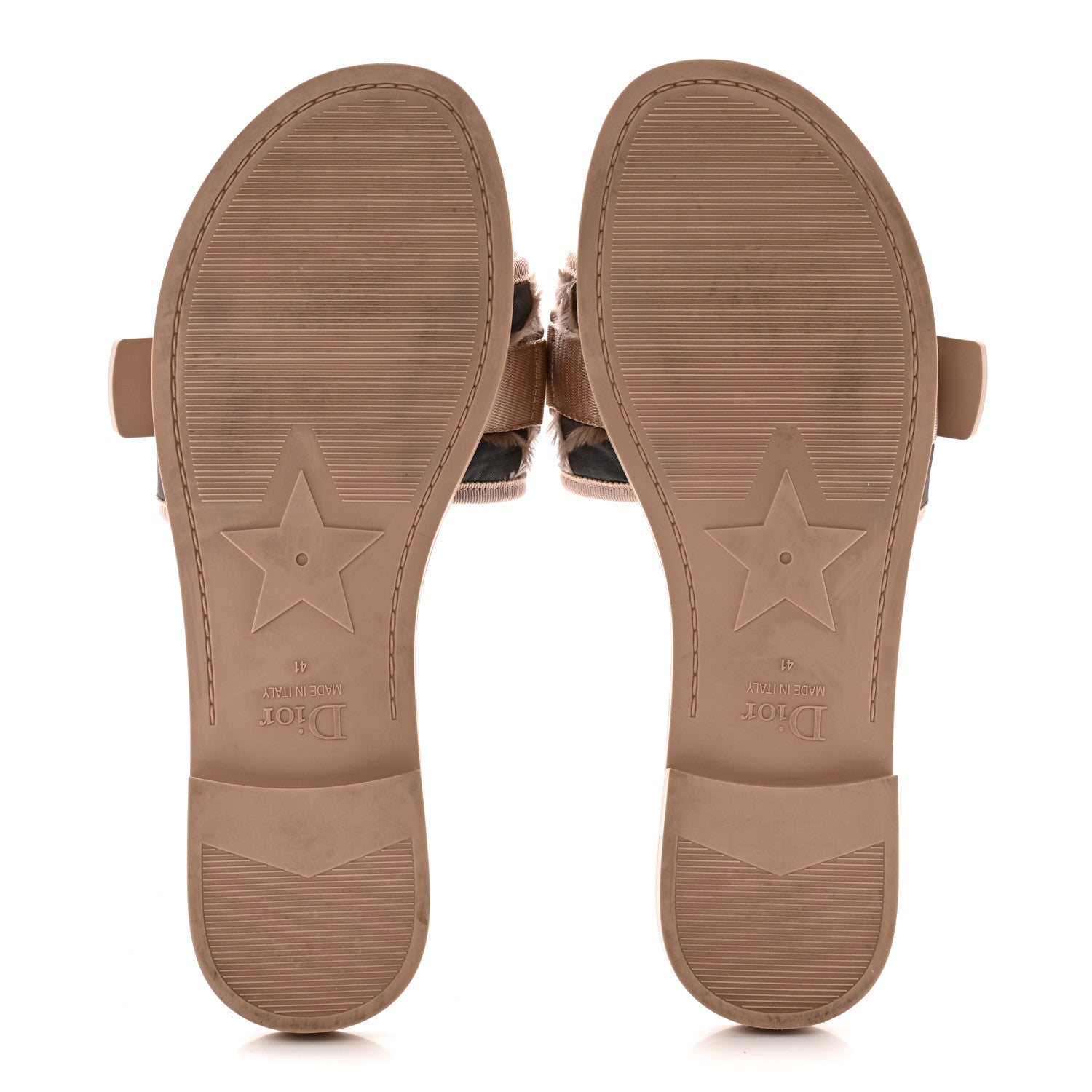 Christian Dior Canvas Nylon Camouflage Dior(e)volution Mule Slide Sandals 41 Nude 6 of 9