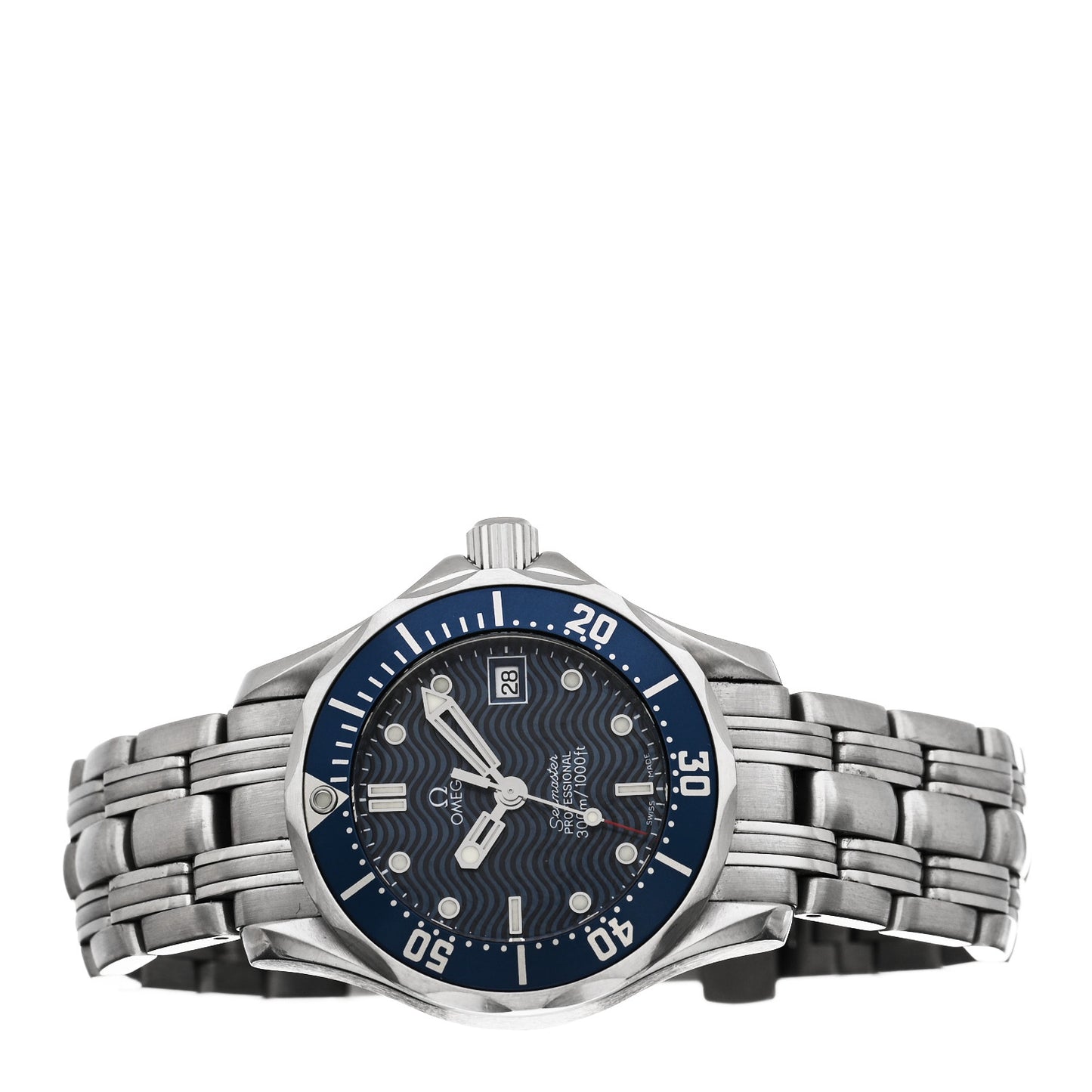Stainless Steel 28mm Seamaster Diver 300M Automatic Watch Blue 2583.80.00