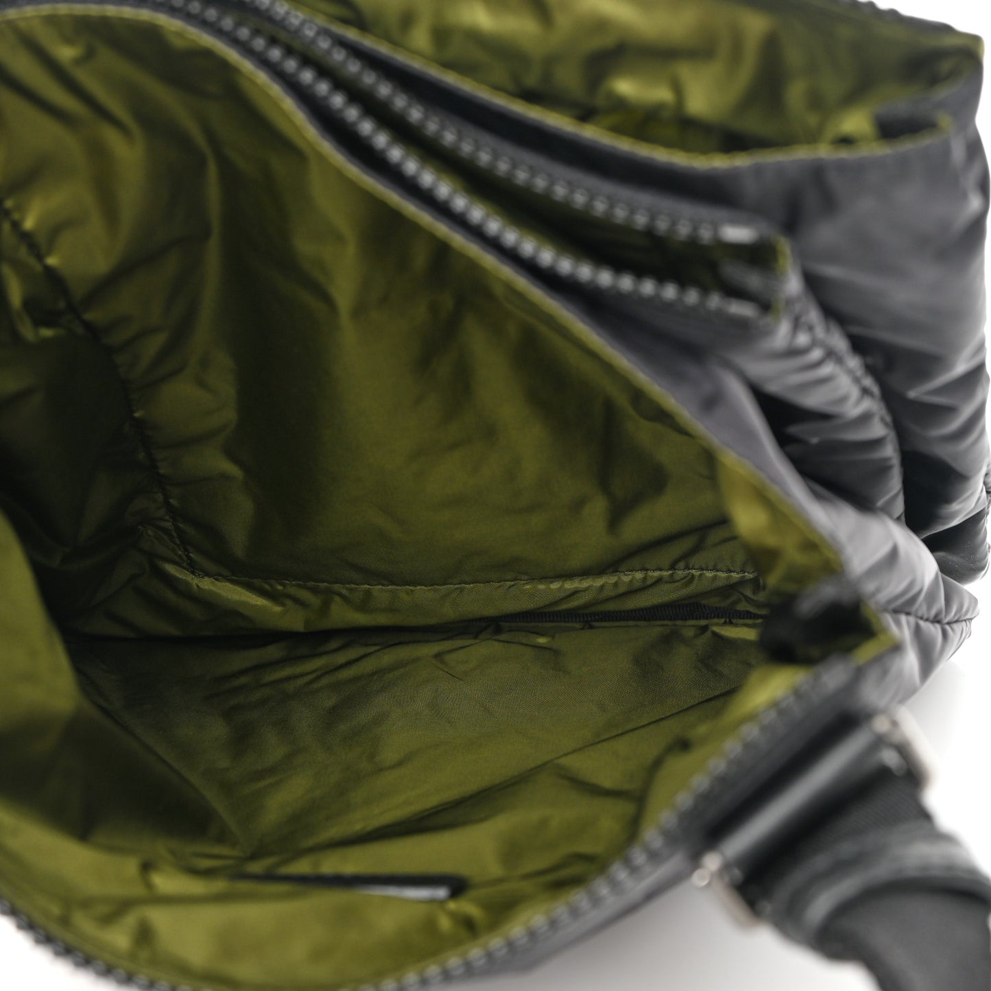 Nylon Messenger Black Tuscan Olive