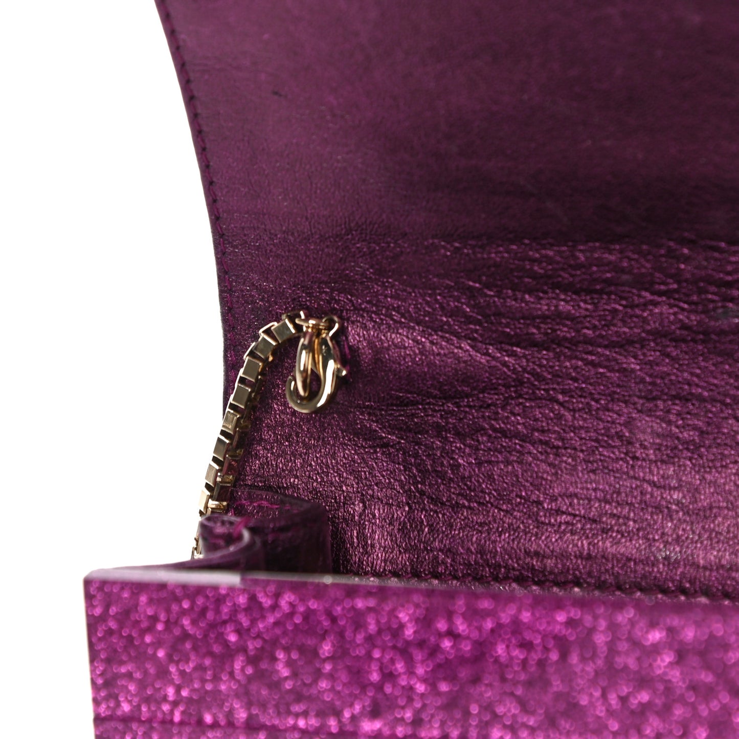 Acrylic Glitter Sweetie Clutch Peony Pink
