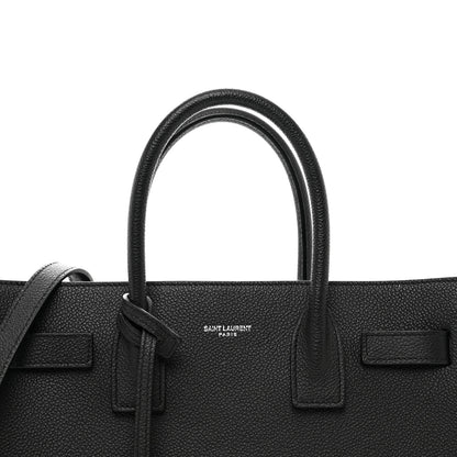 Saint Laurent Grained Calfskin Baby Sac De Jour Black 5 of 9