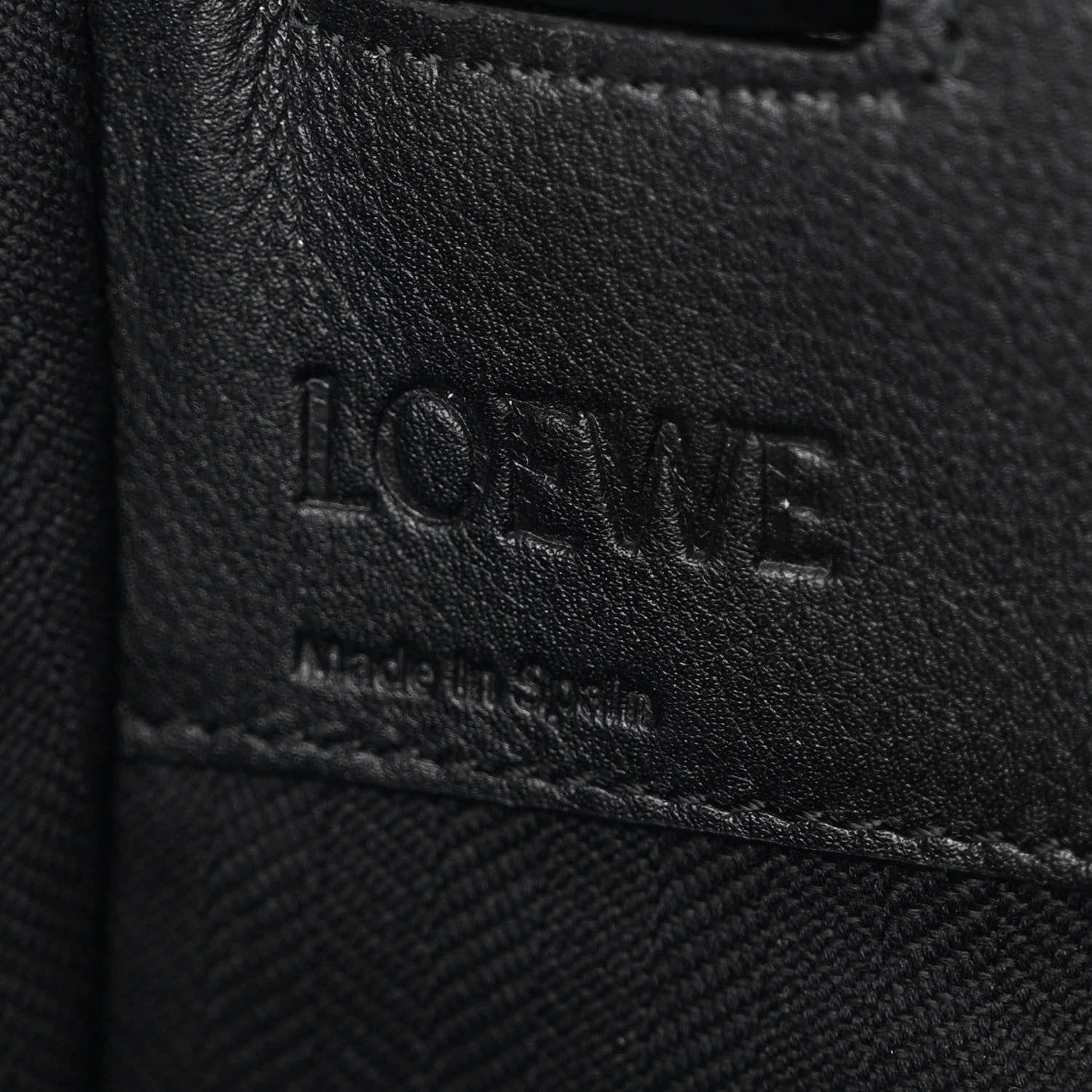 Loewe Calfskin Medium Hammock Shoulder Bag Black 6 of 11