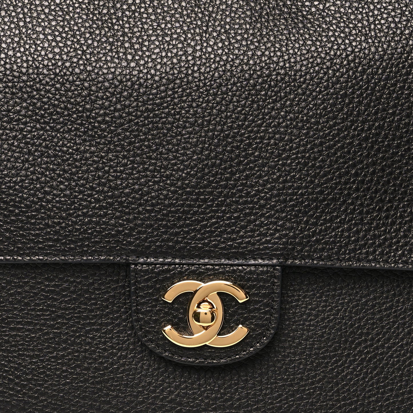 Grained Calfskin Souplissimo Maxi Flap Black