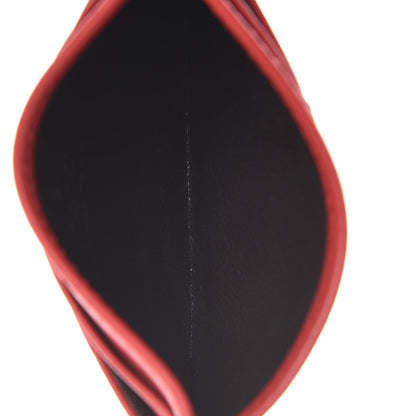 Gucci Calfskin Matelasse GG Marmont Card Holder Hibiscus Red 5 of 7