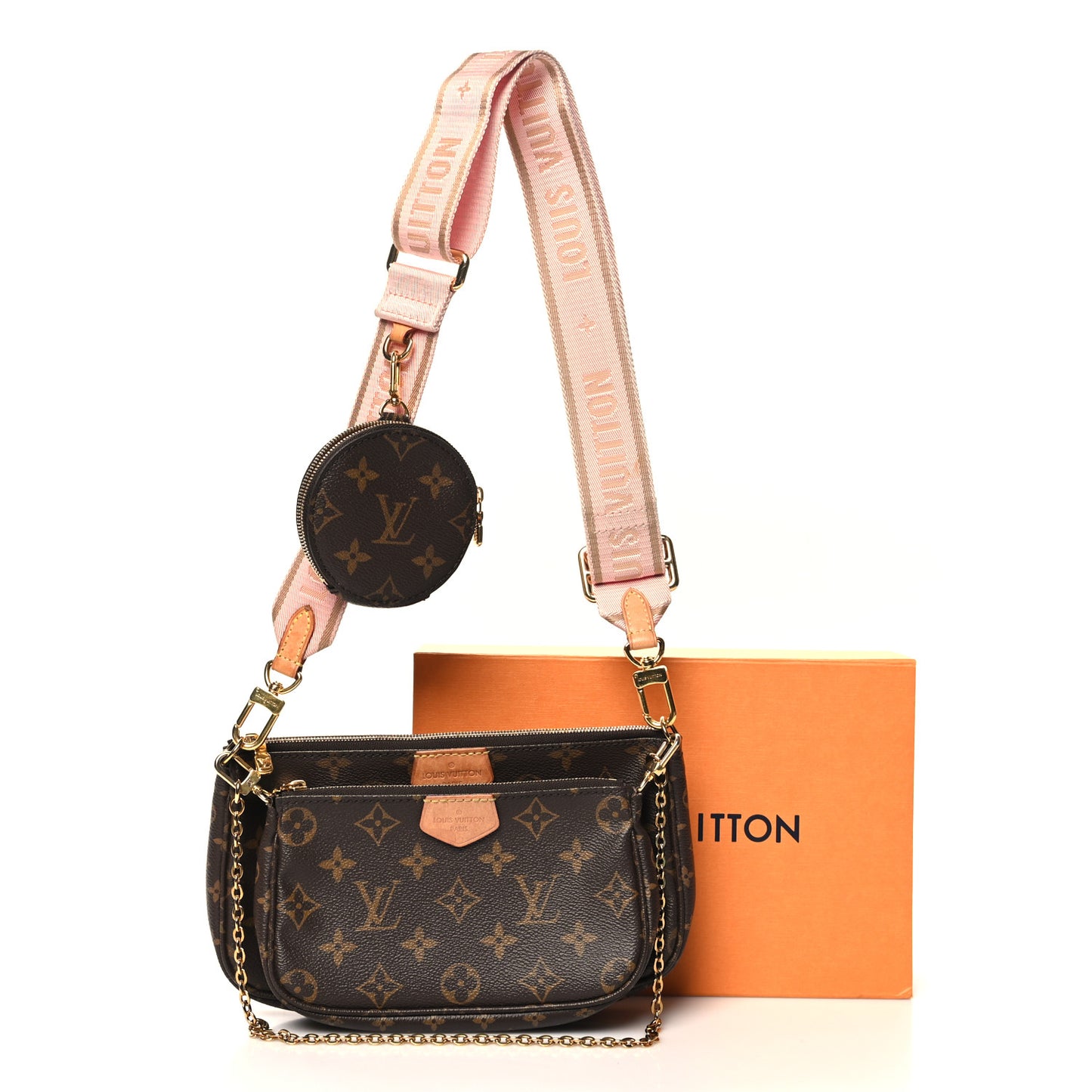 Monogram Multi Pochette Accessories Rose Clair