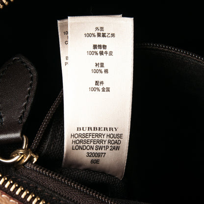 Burberry Haymarket Check Medium Regent Tote Chocolate 8 of 8