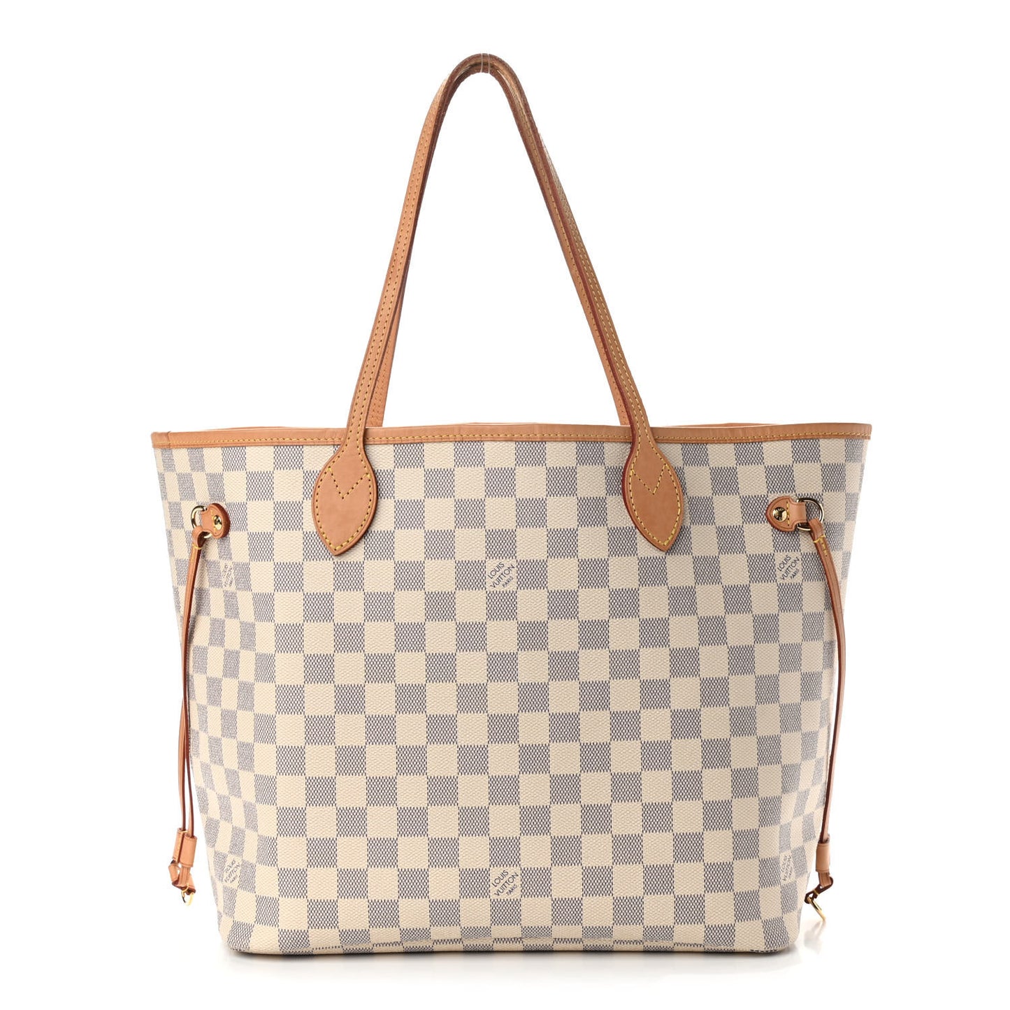 Damier Azur Neo Neverfull MM Rose Ballerine