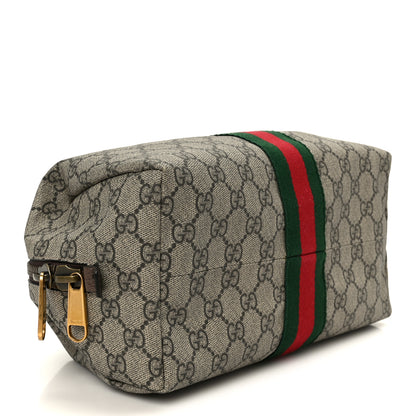 Gucci GG Supreme Monogram Web Ophidia Toiletry Case Beige 4 of 11