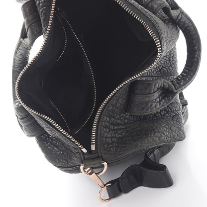 Alexander Wang Pebbled Lambskin Rocco Black Rose Gold Hardware 6 of 12