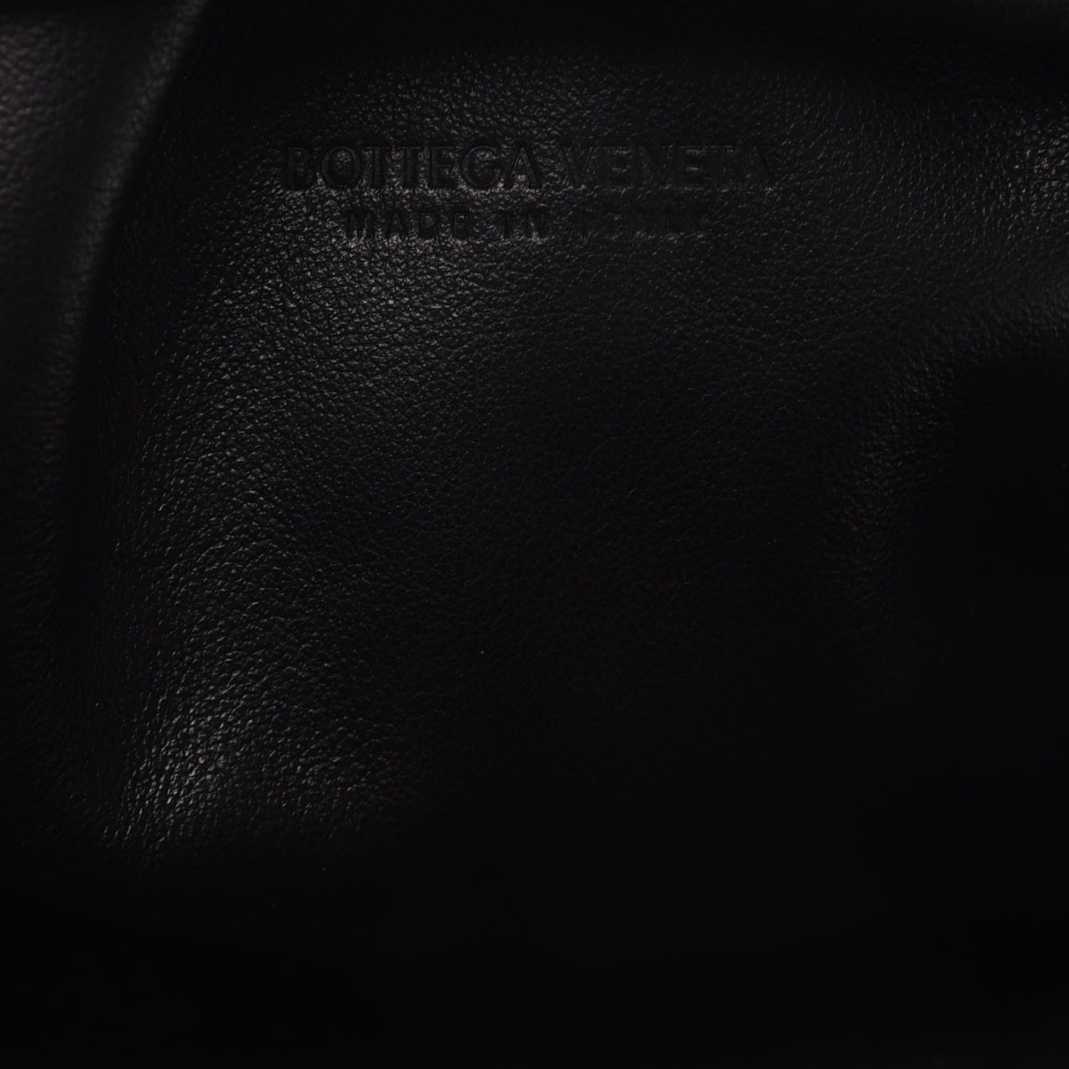 Bottega Veneta Bark Calfskin Embossed The Mini Pouch Clutch Black 8 of 9