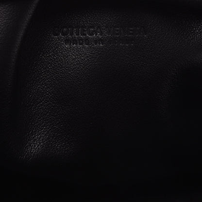 Bottega Veneta Bark Calfskin Embossed The Mini Pouch Clutch Black 8 of 9
