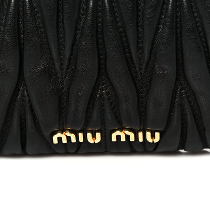 Miu Miu Nappa Matelasse Clutch Black 9 of 9