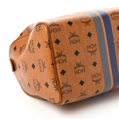 MCM Visetos Dog Bone Boston Bag Cognac 6 of 10