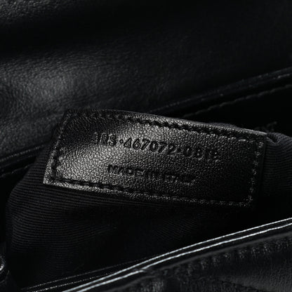 Saint Laurent Calfskin Y Quilted Monogram Toy Loulou Crossbody Bag Black 6 of 17