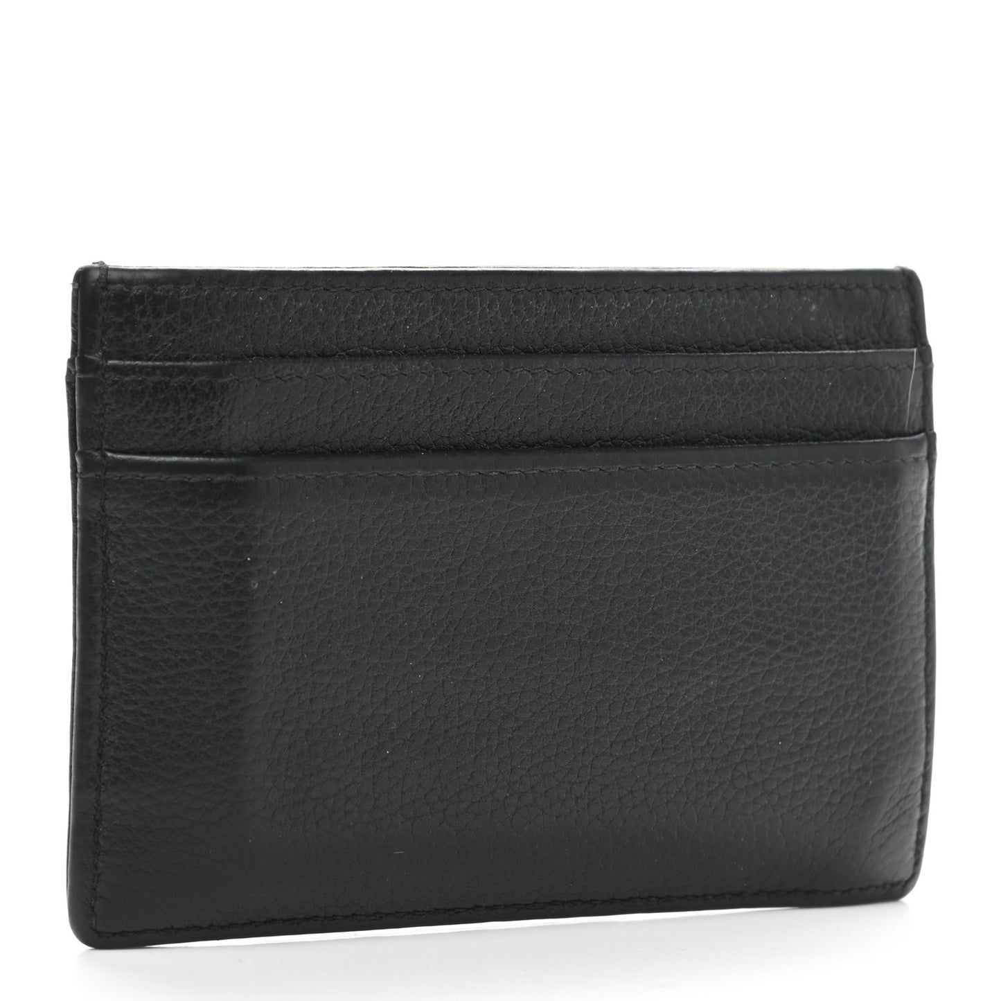 Grained Calfskin CC Card Holder Black