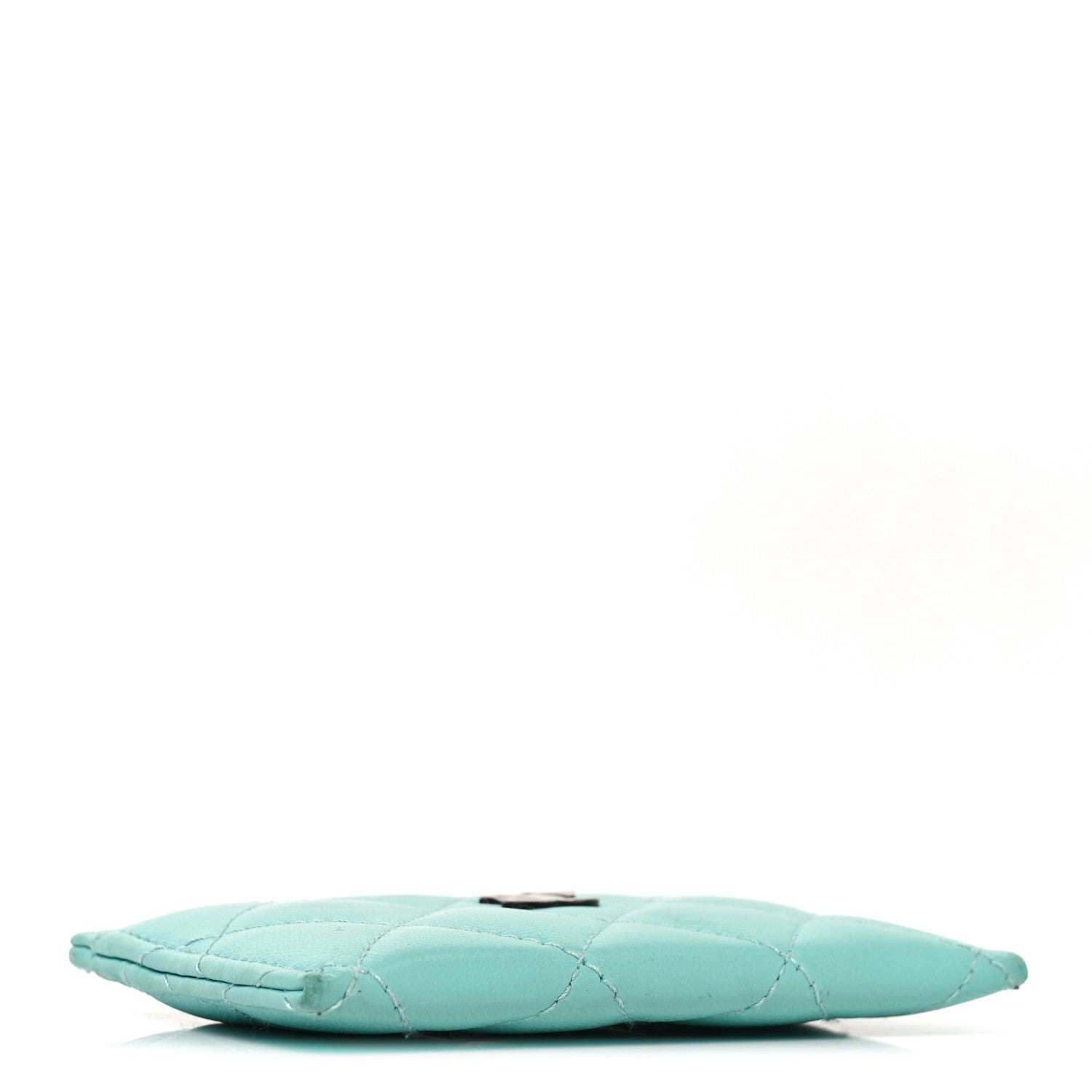 Chanel Lambskin Quilted Card Holder Turquoise 4 of 9