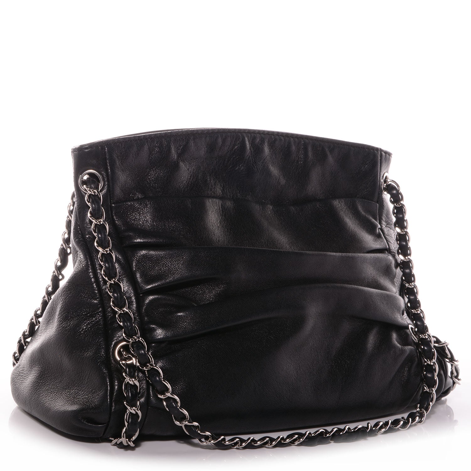 Chanel Lambskin Small Sharpei Shoulder Bag Black 3 of 7