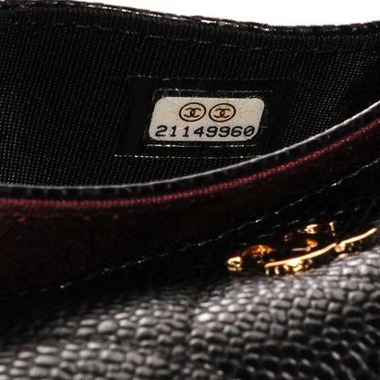 Chanel Caviar Quilted Flap Card Holder Black 7 of 8
