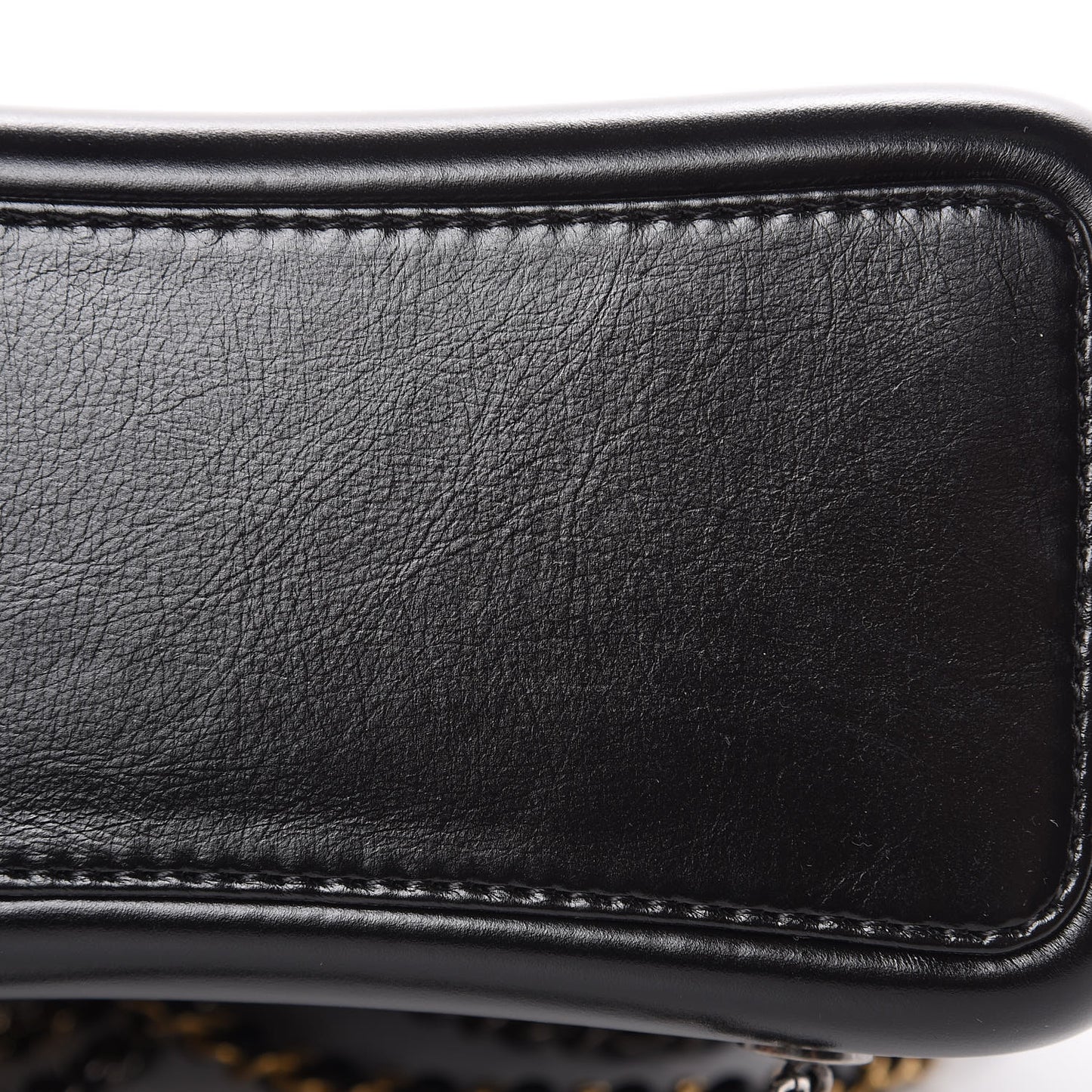 Aged Calfskin Quilted Small Gabrielle Backpack Black